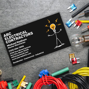Elektriker Elektroinstallateur Visitenkarte