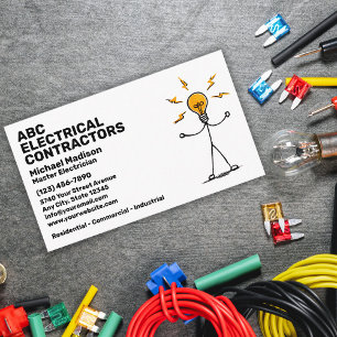 Elektriker Elektroinstallateur Visitenkarte