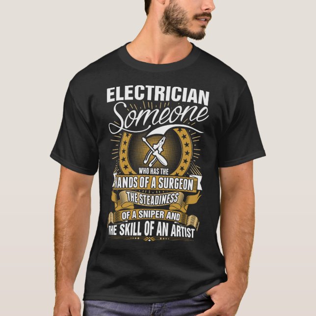 Elektriker-Fähigkeit eines Künstler-T-Shirts T-Shirt (Vorderseite)