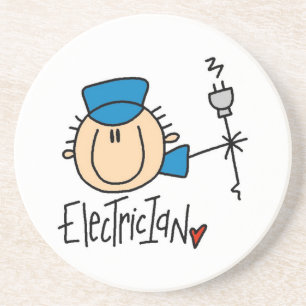 Elektriker Getränkeuntersetzer