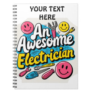 Elektriker in der Herstellung. Geschenke Notizblock