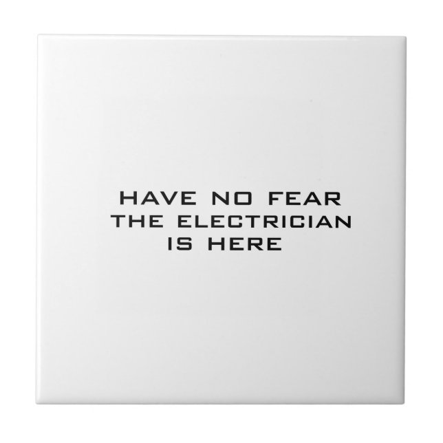 Elektriker ist hier fliese (Vorderseite)