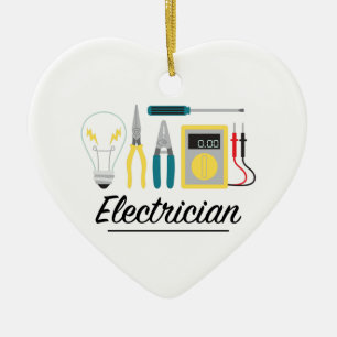Elektriker Keramikornament