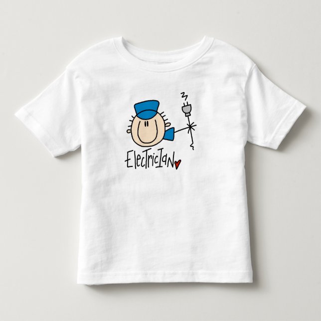 Elektriker Kleinkind T-shirt (Vorderseite)