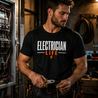 Elektriker Leben T-Shirt Stolz Elektrischer Arbeit