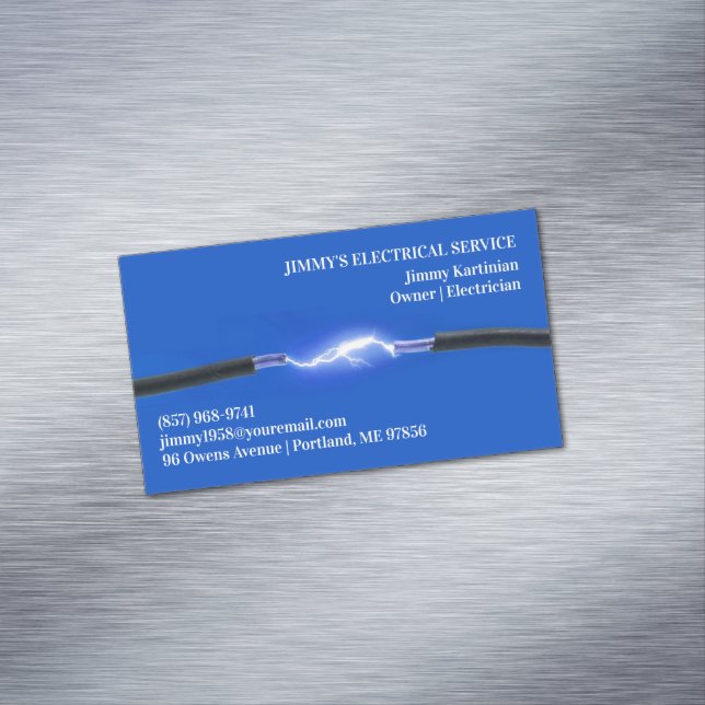 Elektriker Magnetische Visitenkarte (Beispiel)