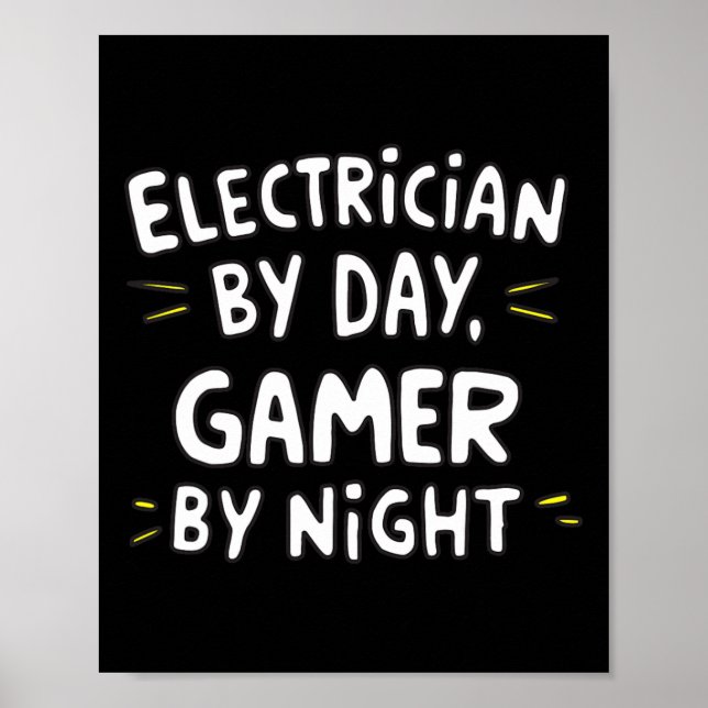 Elektriker Poster (Vorne)