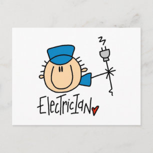 Elektriker Postkarte
