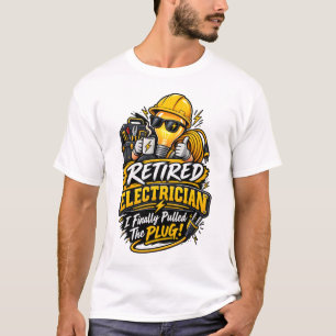Elektriker-Ruhestandsgeschenk T-Shirt