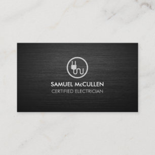 Elektriker Stecker Symbol  Visitenkarte