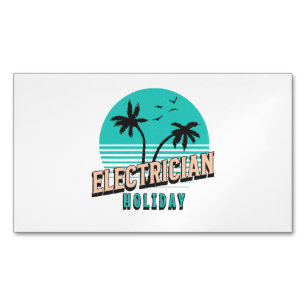 Elektriker Urlaub Magnetische Visitenkarte