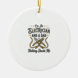 Elektriker-Vater Nichts Schockiert Mich Vintage-Sh Keramik Ornament