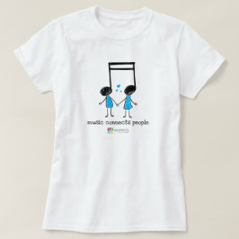 Elektrisch-blaue Musik verbindet Menschen T-Shirt