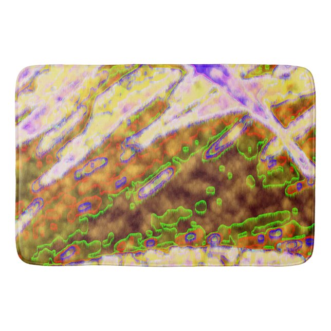 Elektrisch grün Bio Badematte (Vorderseite)