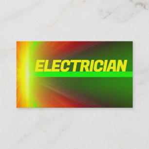 Elektrisch-leuchtende Farben Visitenkarte