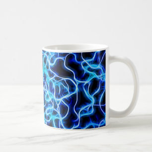 Elektrisch Neon Blau Tesla-Spule Blitz Kaffeetasse