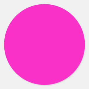 Elektrisch rosa, moderne Farbkomplementierung Runder Aufkleber