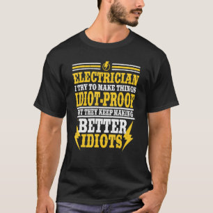 Elektrisch versuchen, die Dinge ohne elektrischen T-Shirt