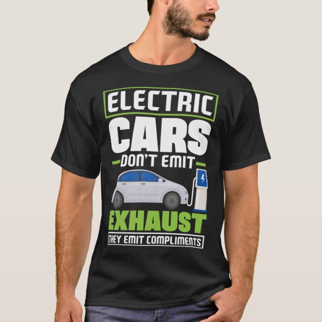 Elektrische Autos emittieren Komplimente Battery E T-Shirt (Vorderseite)