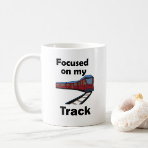 Elektrische Bahn Fokussiert Auf Mein Gleis Zitat Kaffeetasse