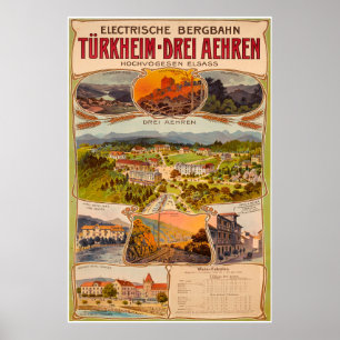 Elektrische Bergbahn Türkheim-Drei Ähren, Poster
