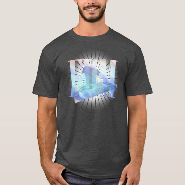 ELEKTRISCHE BLAUE EDM T-Shirt (Vorderseite)