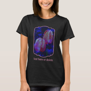 Elektrische Blaue Herzen Und Rosa Tulpen Personali T-Shirt