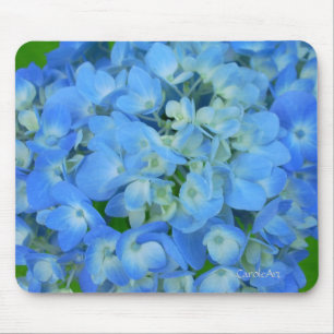 Elektrische blaue Hydrangeas Mousepad