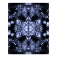 Elektrische Blitz Mandala Fraktal Kunst