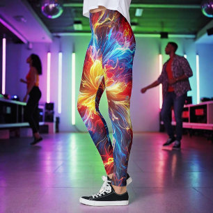 Elektrische Blitzlichtfarben Leggings
