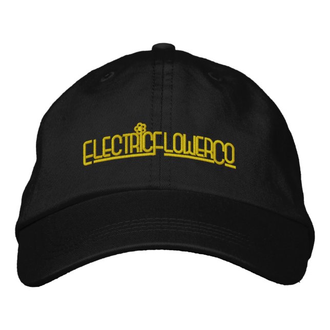 Elektrische Blume Co. bestickter Baseballstil Bestickte Baseballkappe (Vorderseite)
