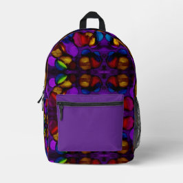 Elektrische Blüte Bedruckter Rucksack
