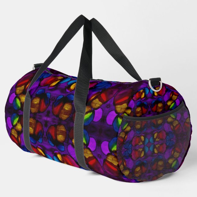 Elektrische Blüte Duffle Bag (Rechte Ecke)