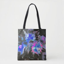 Elektrische Blüten-Abstrakt-Tasche
