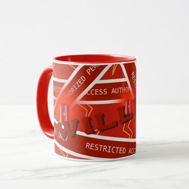 Elektrische Bürosicherung für Bauunternehmer Tasse (Vorderseite Links)