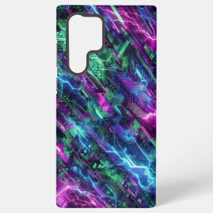 Elektrische Camouflage, futuristisches Design, Neo Samsung Galaxy Hülle