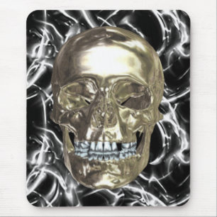 Elektrische Chrome-Totenkopf-Mauspad Mousepad