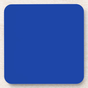 Elektrische Cobalt-Festfarbe   Klassisches Elegant Getränkeuntersetzer