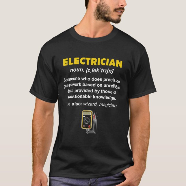 Elektrische Definition T-Shirt (Vorderseite)