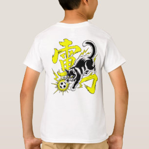 Elektrische Donnerschlag-Katze Fußball Für Anime- T-Shirt