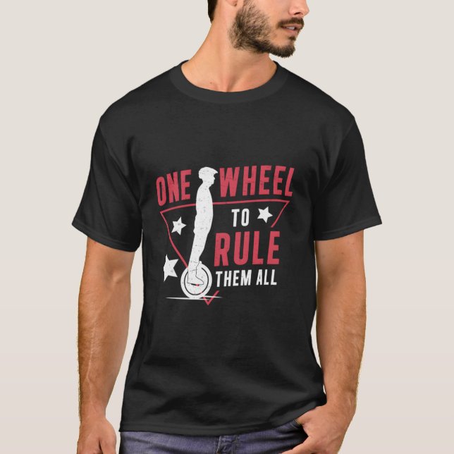 Elektrische Einrad-Regel sie alle lustigen Euc Mon T-Shirt (Vorderseite)