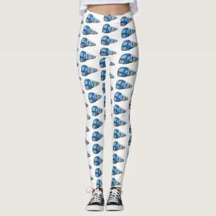 Elektrische Eisenbahn Cartoon-Illustration Leggings