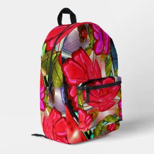 Elektrische Eleganz in Rosa Bedruckter Rucksack