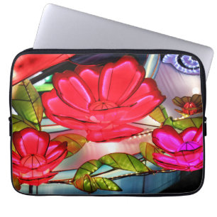 Elektrische Eleganz in Rosa  Laptopschutzhülle