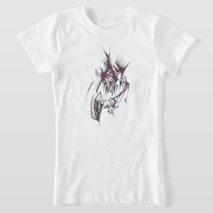 Elektrische Farbige Abstrakte Stammes-Tätowierkuns T-Shirt