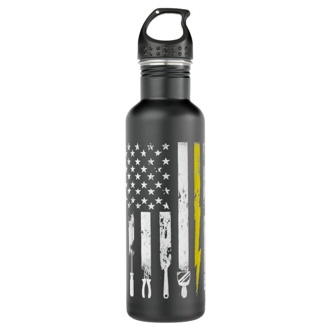 Elektrische Flag-Tools für Elektrohersteller - Ges Edelstahlflasche (Vorderseite)