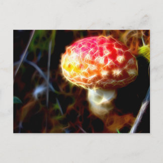Elektrische Fly Agaric Postkarte