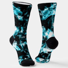 Elektrische funkelnd Dreiecksflammen Socken