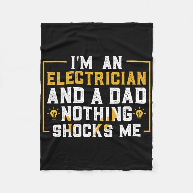 Elektrische Funny Electrical Engineering Electrica Fleecedecke (Vorderseite)