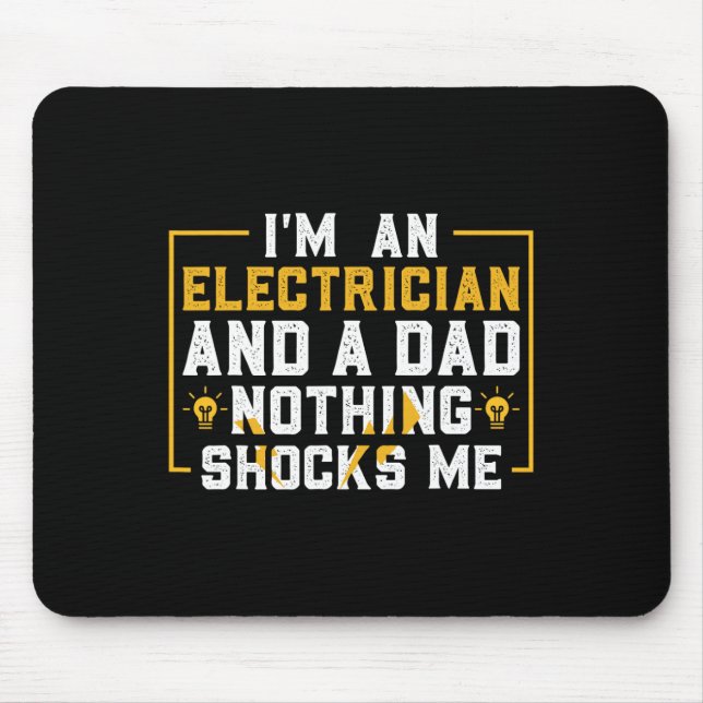 Elektrische Funny Electrical Engineering Electrica Mousepad (Vorne)